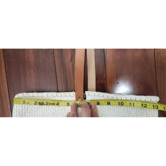 MIFUKO MEDIUM SHOPPER BEACH BASKET WOVEN WHITE BAG - Picture 9 of 9